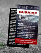 DeScriptors: Survive - Resource Management Variation for DeScriptors RPG