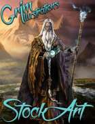 Basic Fantasy Stock Art - Old Wizard #1