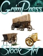 Basic Fantasy Stock Art - Wagon Pack #1