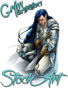 Basic Fantasy Stock Art - Paladin #2 (elven)