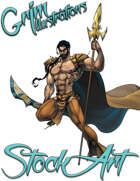 Basic Fantasy Stock Art - Barbarian #1 (human)