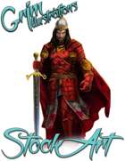 Basic Fantasy Stock Art - Warrior #4 (human royal)