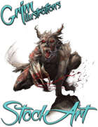 Basic Fantasy Stock Art - Creature #3 (undead werewolf)