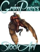 Basic Fantasy Stock Art - Creature #4 (armored werebat)