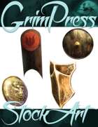 Magical Items Stock Art - Shield Pack #1