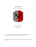 New Races I