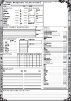 Faeries Wear Boots! Character Sheets