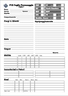 Potenza di 10 (P10) - Foglio del personaggio
