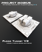 3D Printable Floor Turret V2 (2 Versions)