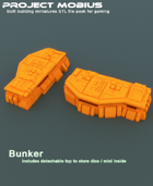 3D Printable Large Bunker With Detachable Top