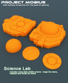 3D Printable Science Lab With Alternate Middle Pieces