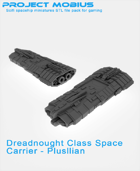 3D Printable Dreadnought Class Space Carrier - Plusllian