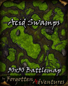 Acid Swamps 30x30 Battlemap