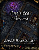 Haunted Library 21x23 Battlemap