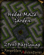 Hedge Maze Garden 29x40 Battlemap