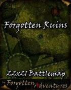 Forgotten Ruins 22x21 Battlemap