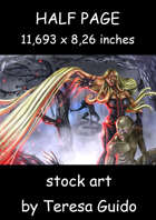 Half page - The Witch - RPG Stock Art