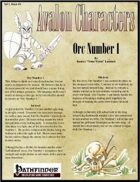 Avalon Characters Vol 1, Issue #4 Orc Number 1
