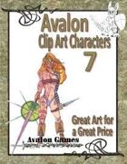 Avalon Clip Art Characters, Warrior Woman 2