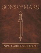 Sons of Mars NPC Card Deck