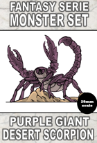 F-ms-0002 - PURPLE GIANT DESERT SCORPIONS