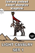 F-0006 - fantasy desert kingdom undead light cavalry set 1