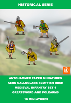H-0001 - kern Galloglass Scottish Irish Set 1