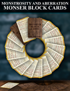 5e SRD Monstrosity and Aberration Block Cards