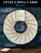 5e Level 5 Spell Cards