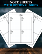 Note Sheets