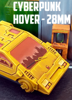 Cyberpunk Hover Car: 3D Printable for 28mm Wargames