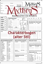 Mythras Charakterbogen (alter Stil)