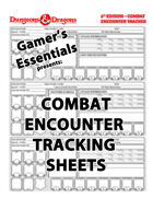 Dungeons &amp; Dragons 5e - Encounter Tracker Sheet - Penelope Engel ...