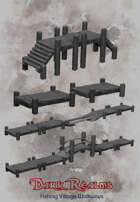 Medieval Scenery - Fishing town Walkways