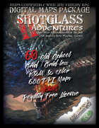 SHOTGLASS ADVENTURES Vol 2 - DIGITAL MAPS PACKAGE