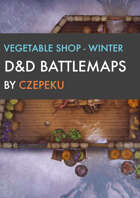 Vegetable Shop - Winter Collection - DnD Battlemaps