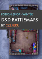 Potion Shop - Winter Collection - DnD Battlemaps
