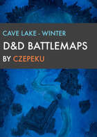 Cave Lake - Winter Collection - DnD Battlemaps