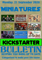 Miniatures Kickstarter Bulletin 21st September 2020
