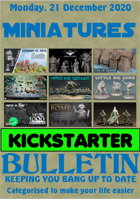 Miniatures Kickstarter Bulletin 21st December 2020
