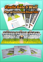 Pop-Up Castle Wall and Gate Blueprints