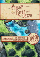 Forest River Battlemap (Hand-drawn)