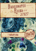 Underwater Ruins Battlemap (Hand-drawn)