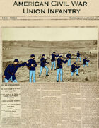 American Civil War Union Infantry paper soldiers