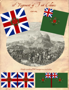 1780-1802 British 55th Regiment Flags