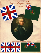 1782-1783 British Queen's Rangers Flags