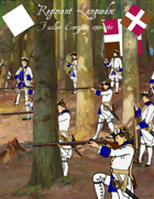 French & Indian War Regiment Languedoc paper soldiers