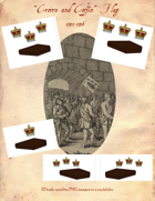 1745-1746 "Crown and Coffin" Flag