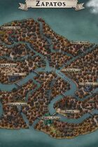 "Zapatos" Canal Island City Map