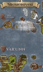 "Skaneraven" Island Continent World Map